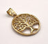 14k Gold Round Tree of Life Necklace